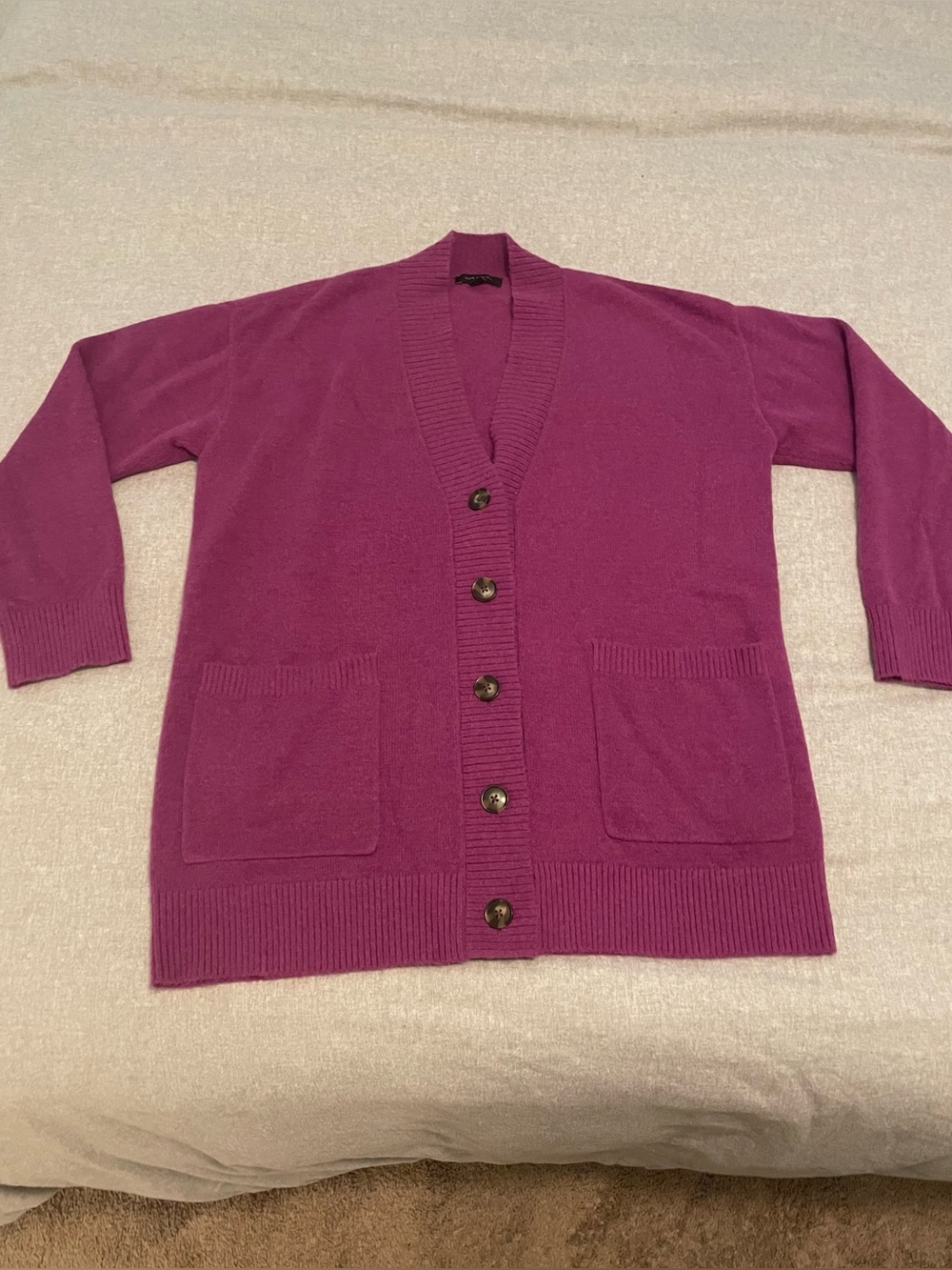 Loft Oversized Cardigan in Orchid